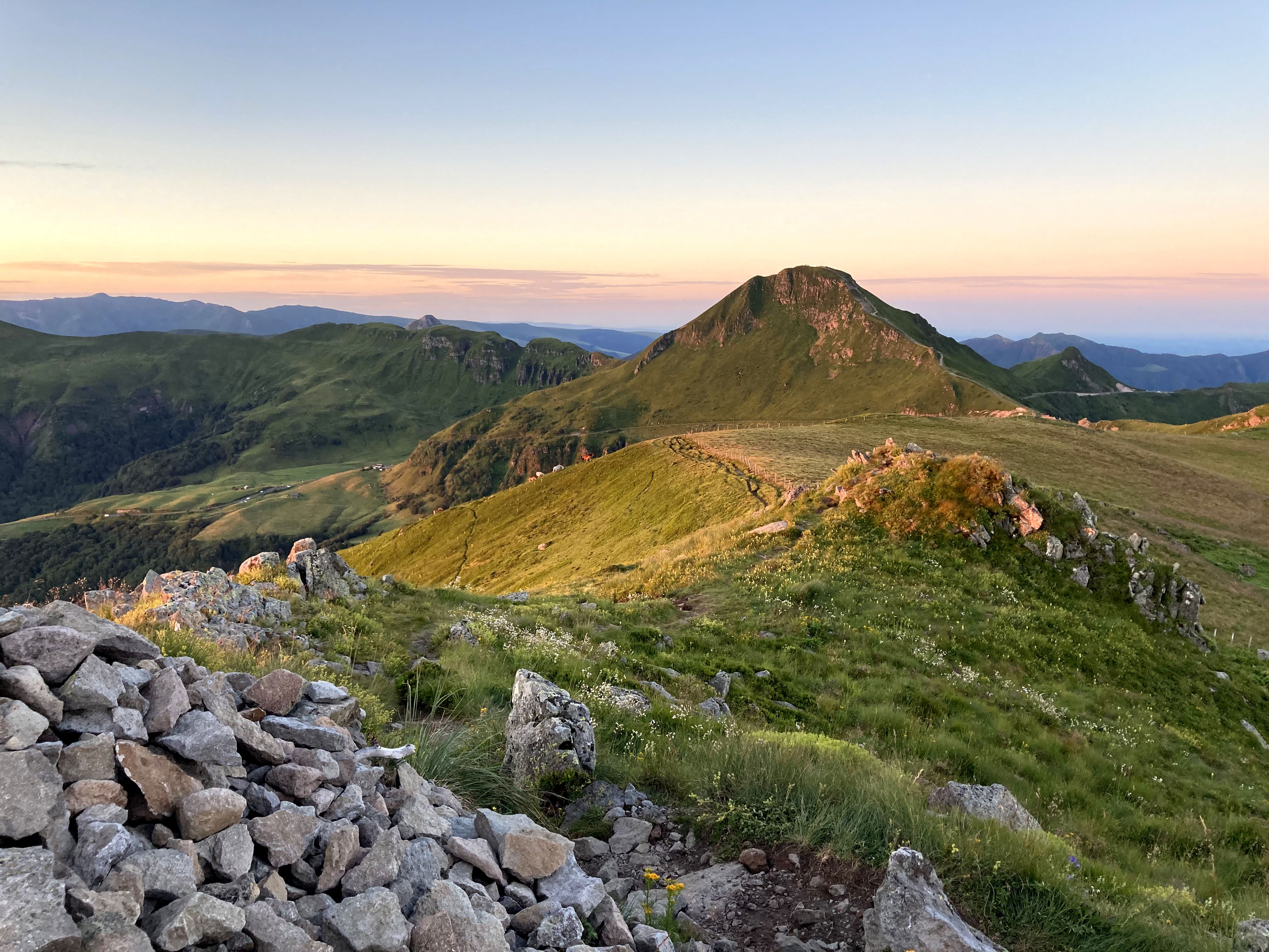 "Le Puy Mary depuis le Puy de la Tourte"